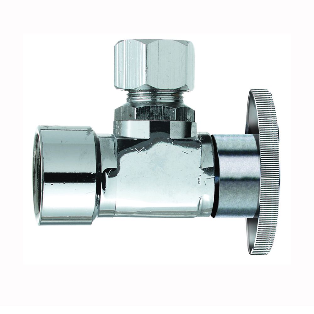 Plumb Pak 3/8 in. FIP x 3/8 in. Compression Angle Shut-Off Valve