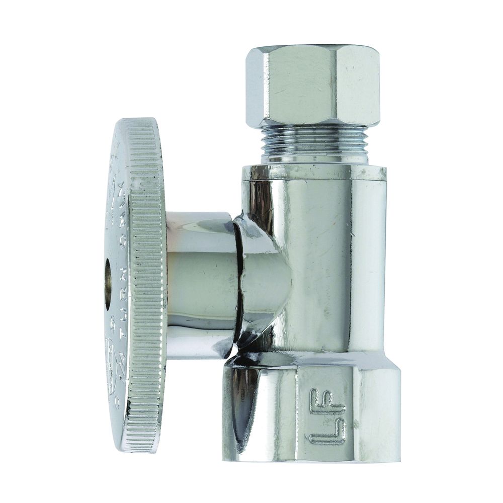 Plumb Pak 1/2 in. FIP x 3/8 in. Compression Straight Shut-Off Valve