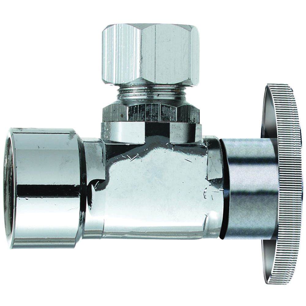 Plumb Pak 1/2 in. FIP x 3/8 in. Compression Angle Shut-Off Valve