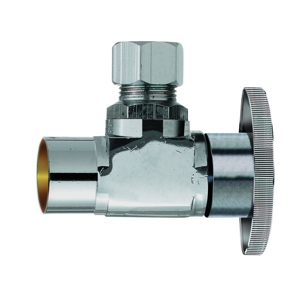 Plumb Pak 1/2 in. Copper Sweat x 3/8 in. Compression Angle Shut-Off Valve