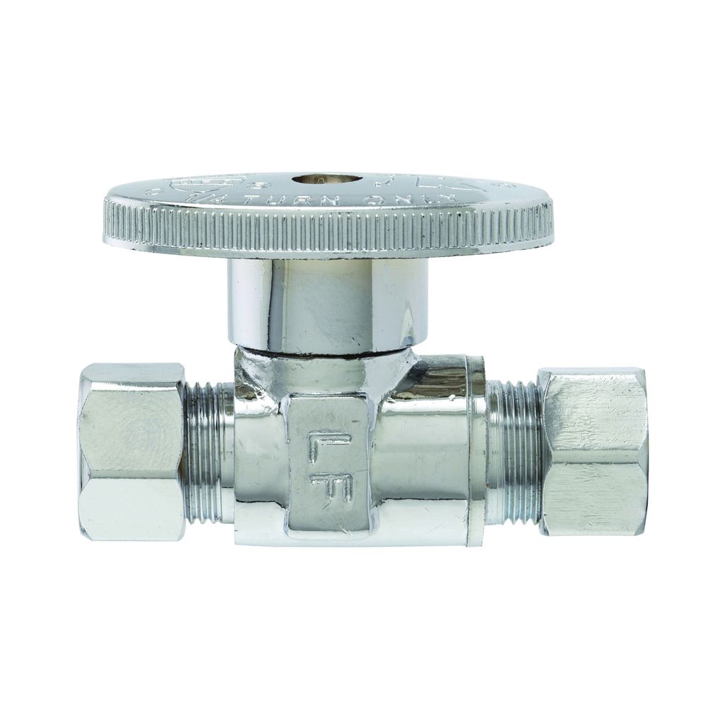 Plumb Pak 3/8 in. OD Compression Straight Shut-Off Valve