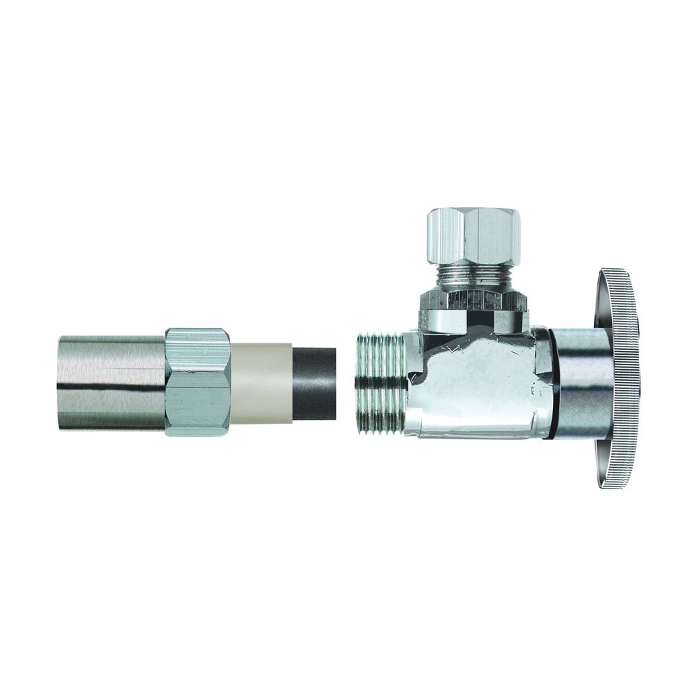 Plumb Pak 1/2 in. Nominal Chlorinated Polyvinyl Chloride x 3/8 in. Outside Diameter Angle Supply Line Valve