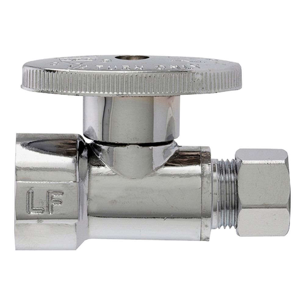 Plumb Pak 1/2 in. x 3/8 in. Quarter-Turn Straight Shut-Off Valve