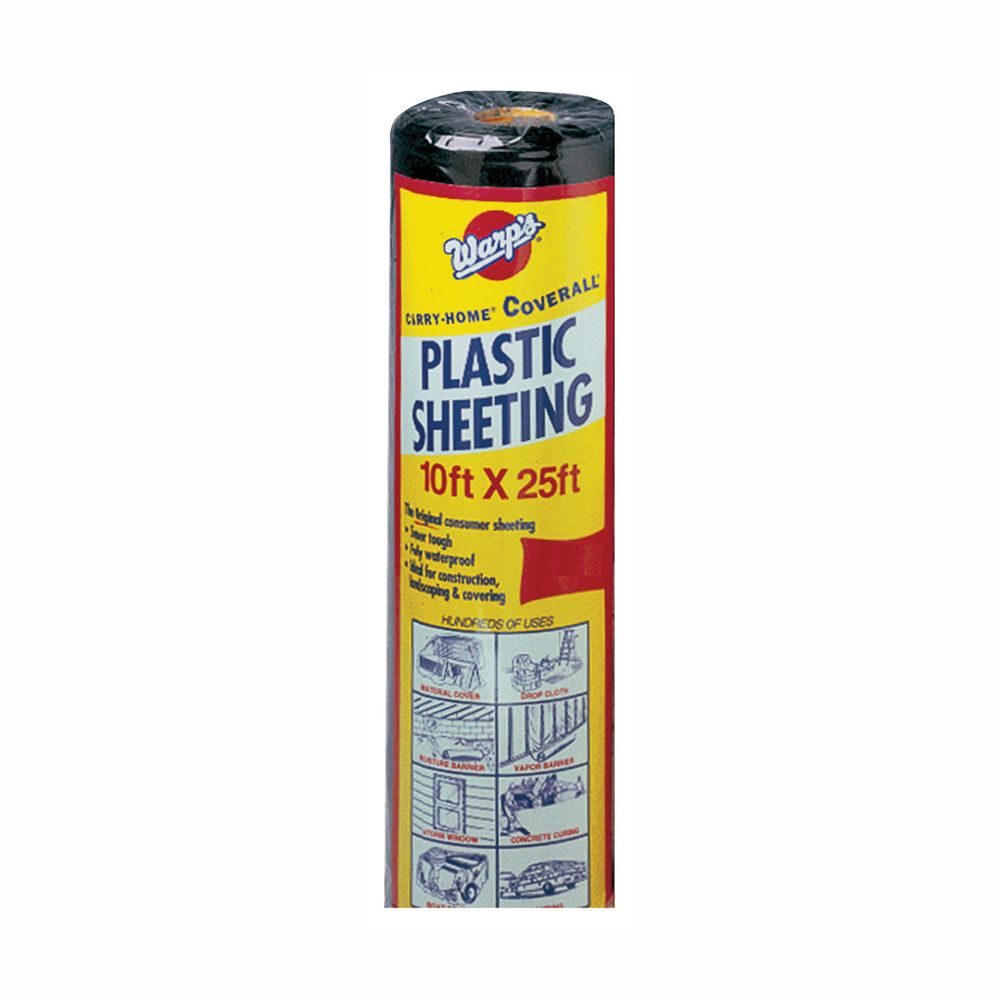 Warps 10 ft. x 25 ft. 6 mil Black Poly Film