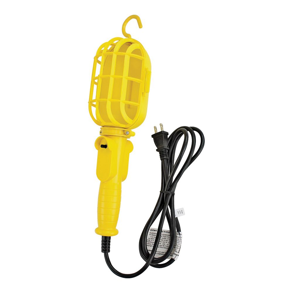 Powerzone 6 ft. Incandescent Work Light with Plastic Guard