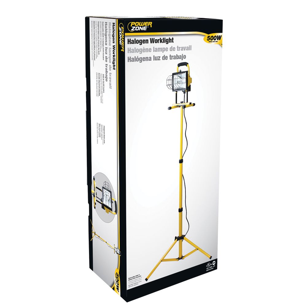 PowerZone 40 in. 500W Halogen Tripod Work Light