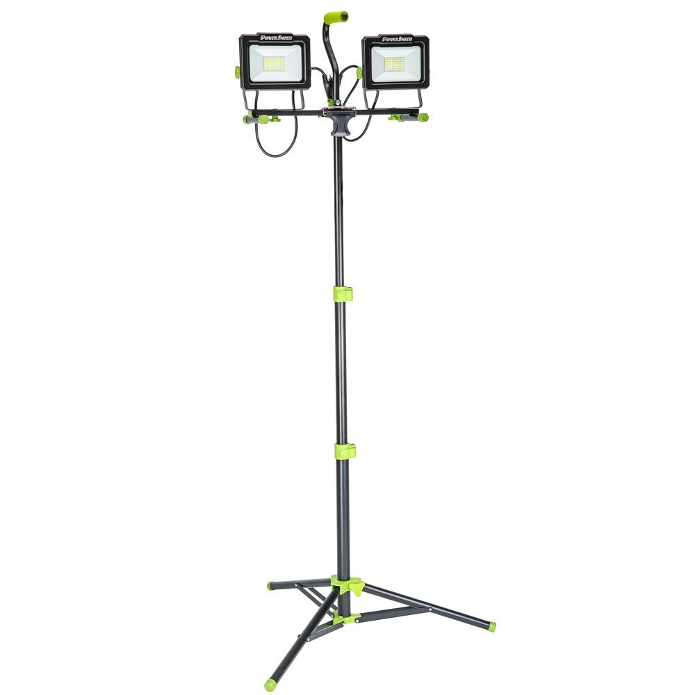 PowerSmith 14,000 Lumen Dual Heavy Duty LED Work Light with Tripod