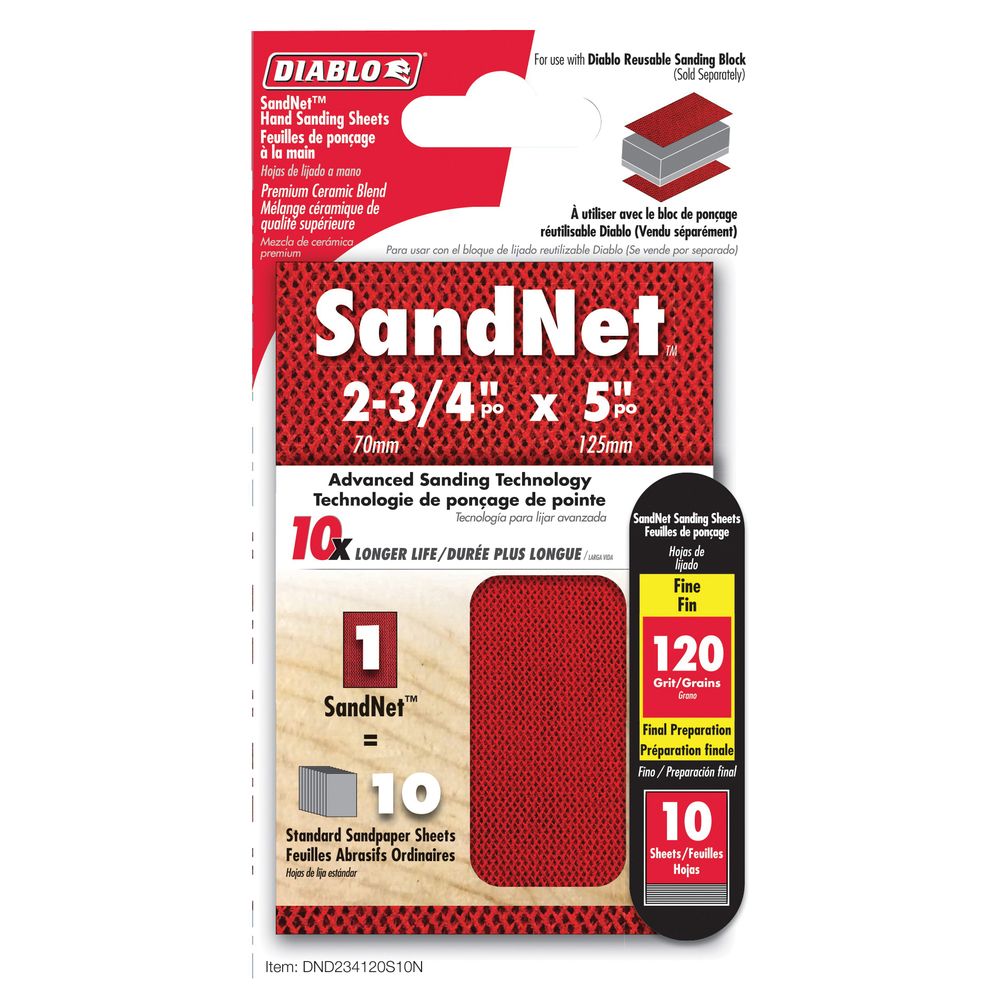 Diablo 2-3/4 in. 120 Grit Hook and Loop Sanding Sheet