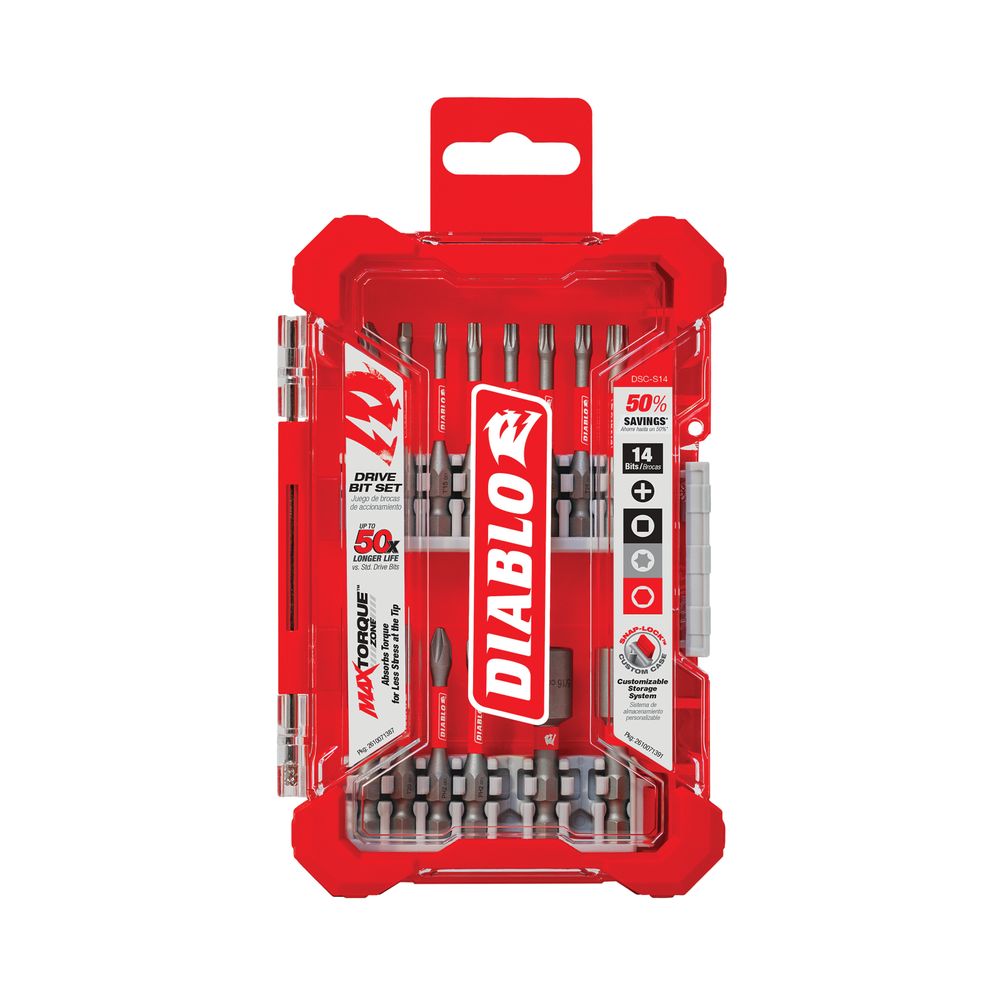 Diablo 14-Piece Screwdriver Bit Set