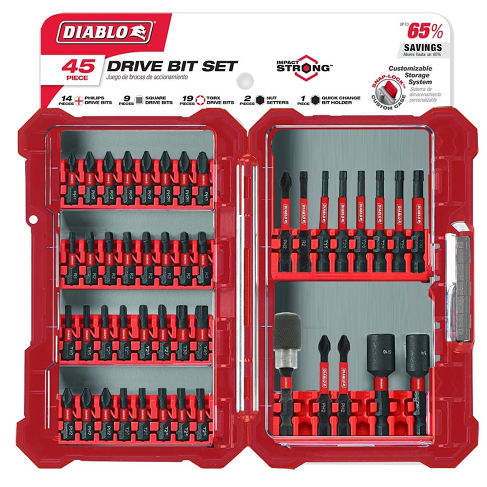 Diablo 45-Piece Screwdriver Bit Set