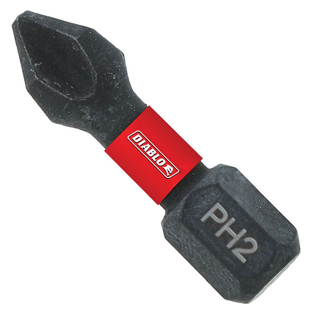Diablo 1 in. #2 Phillips Screwdriver Insert Bit, 25-Piece