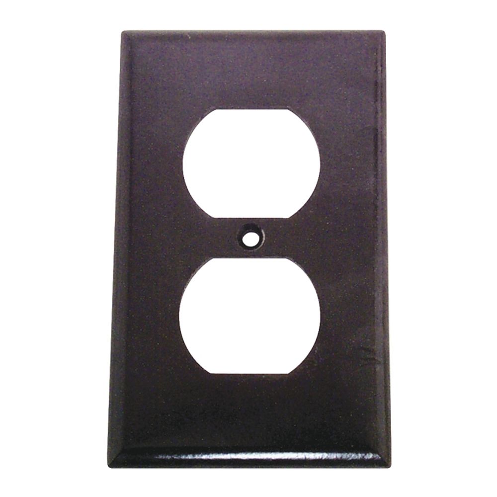 Duplex Receptacle Plastic Brown