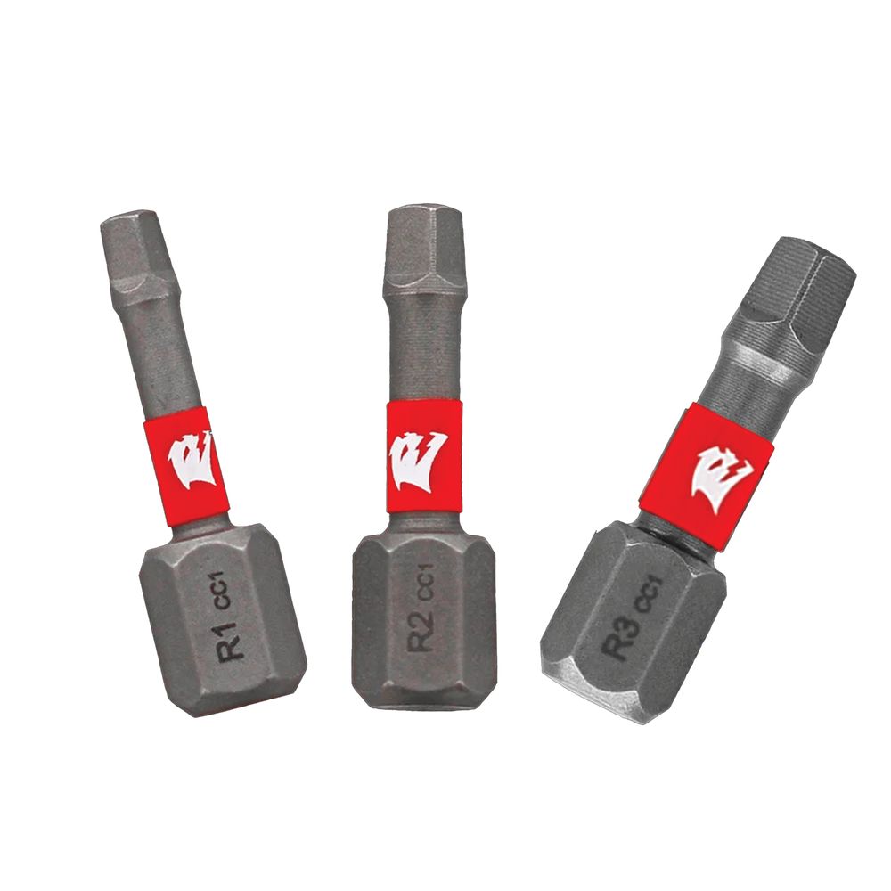 Diablo 1 in. 3-Piece Assorted Square Insert Bit Set