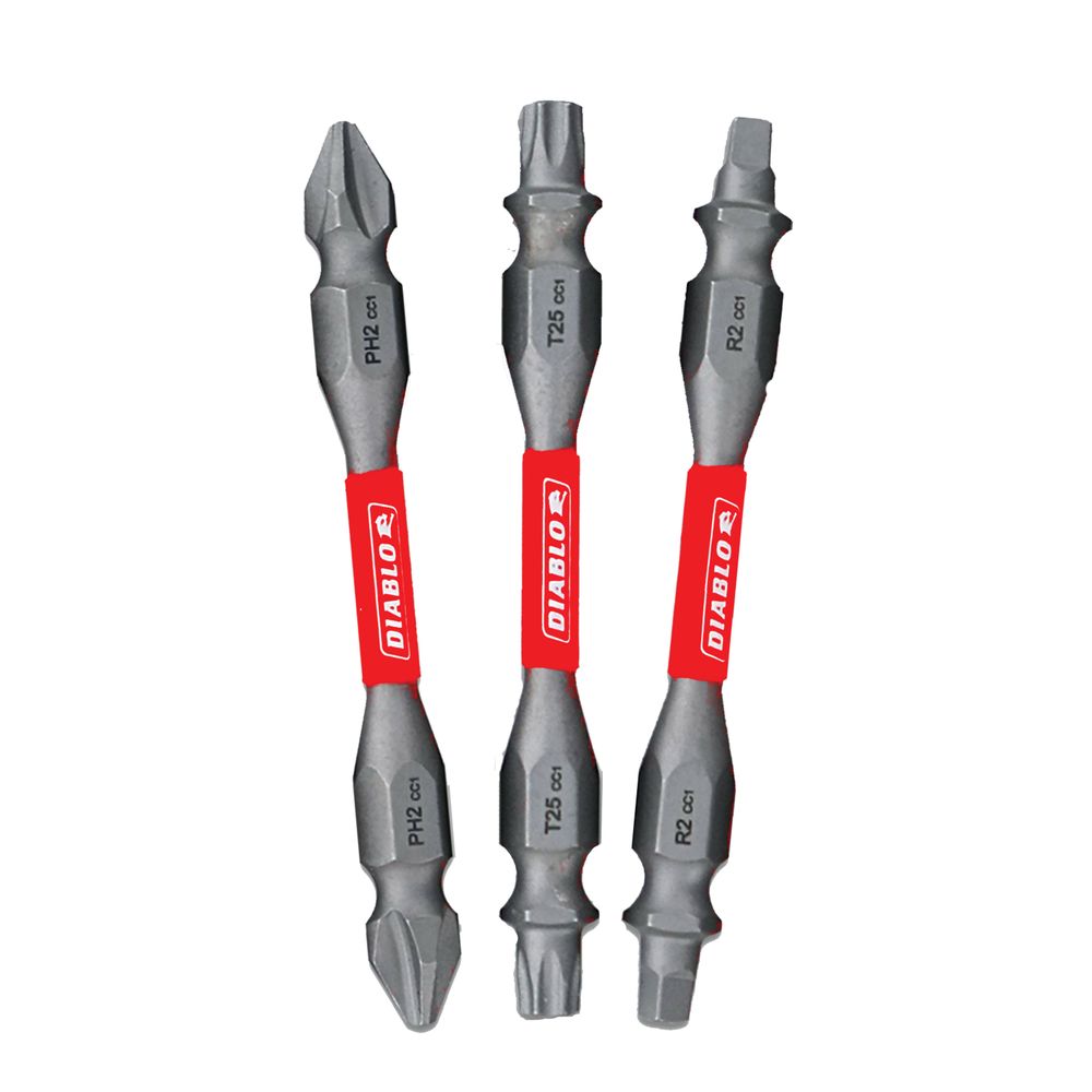 Diablo 2-1/2 in. Double Ended Insert Bit Set, 3-Piece