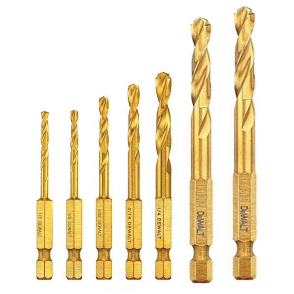 DeWalt 7-Piece Titanium Drill Bit Set