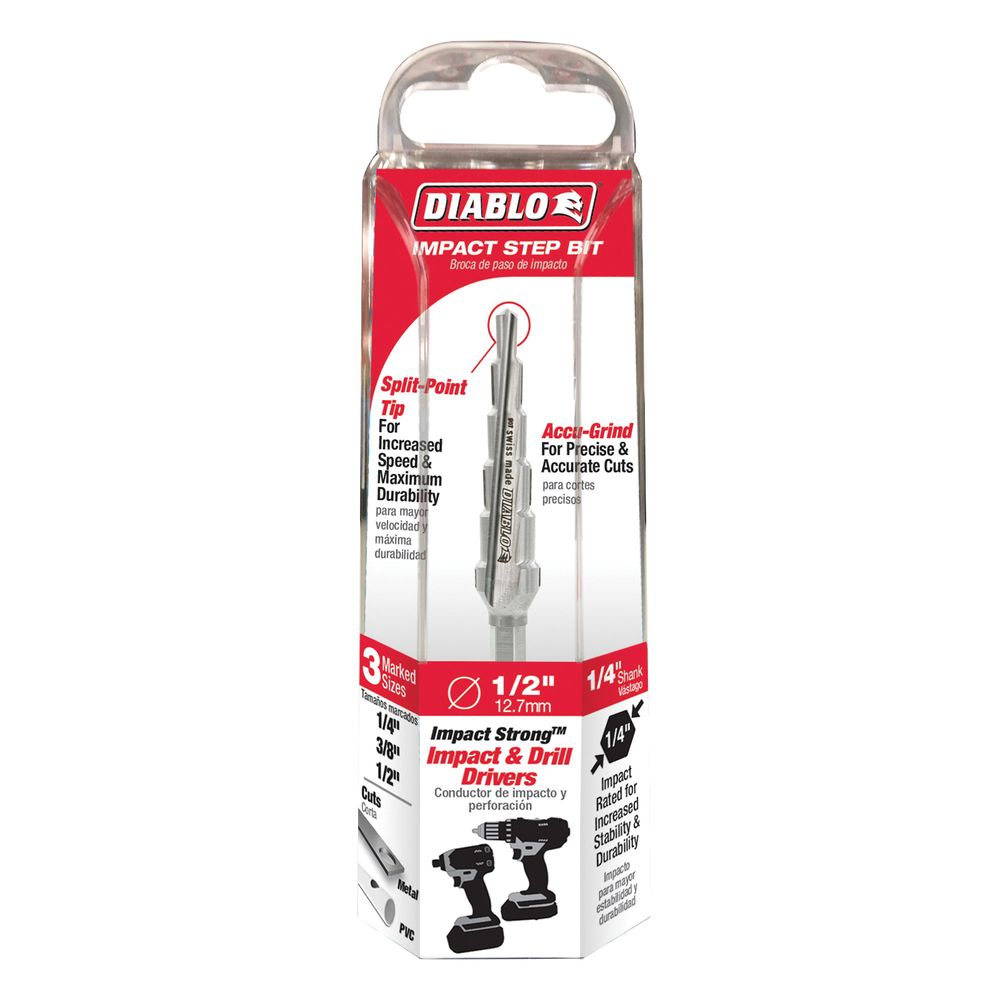 Diablo 1/4 in. to 1/2 in. 6-Step Drill Bit