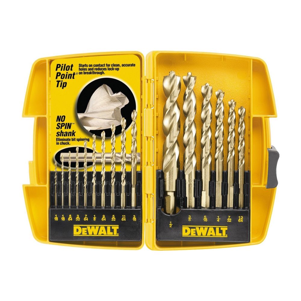DEWALT 16-Piece Pilot Point Drill Bit Set