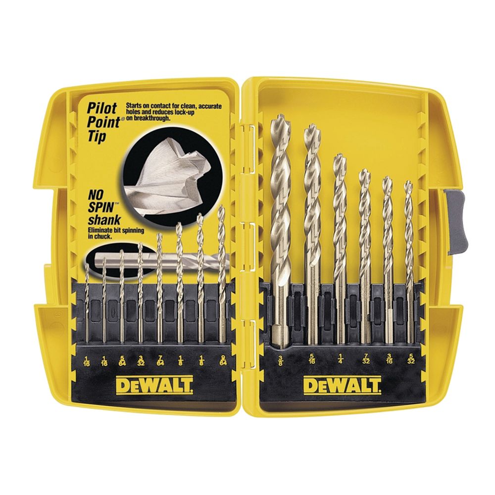 DEWALT 14-Piece Pilot Point Drill Bit Set