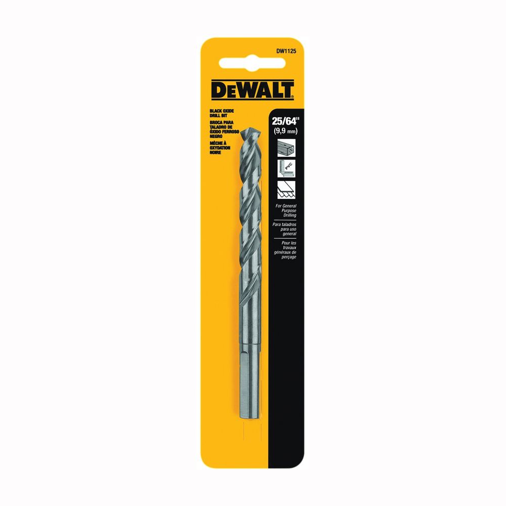 DEWALT 25/64 in. Black Oxide Jobber Drill Bit