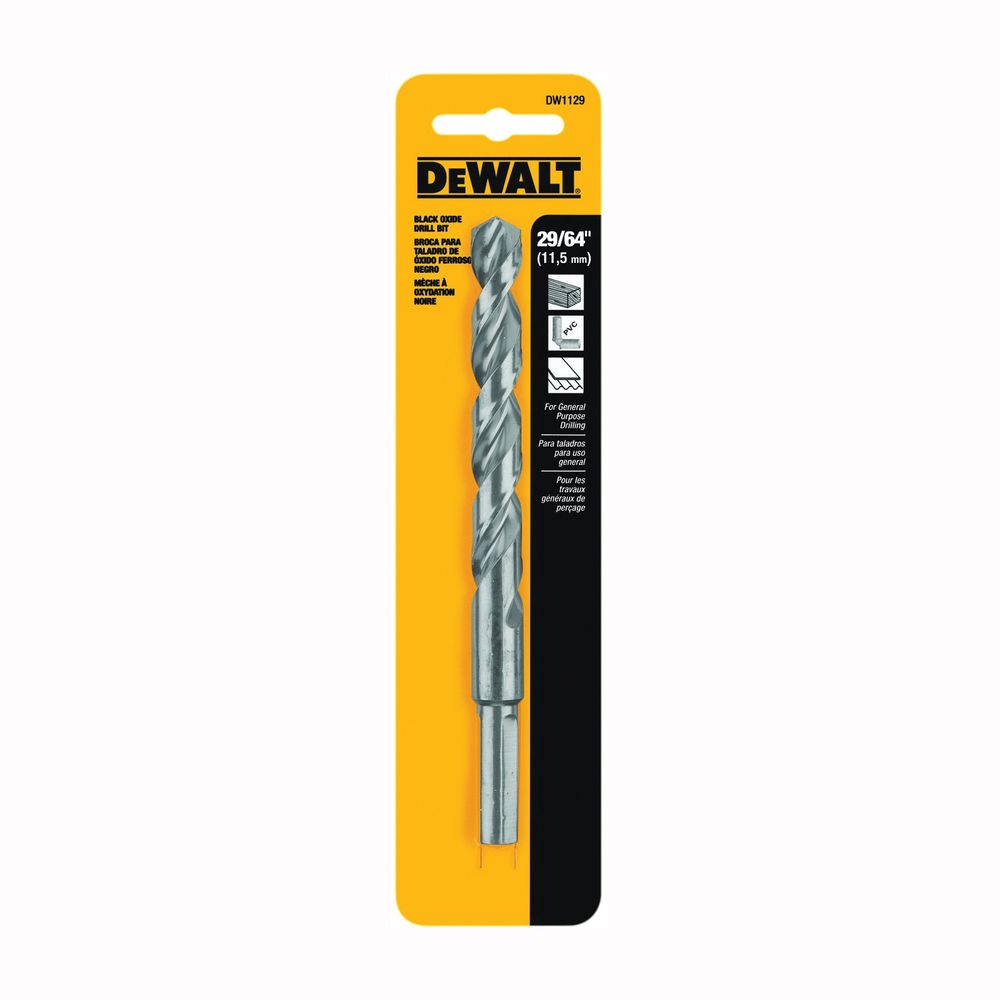Dewalt 29/64 in. Black Oxide Jobber Drill Bit