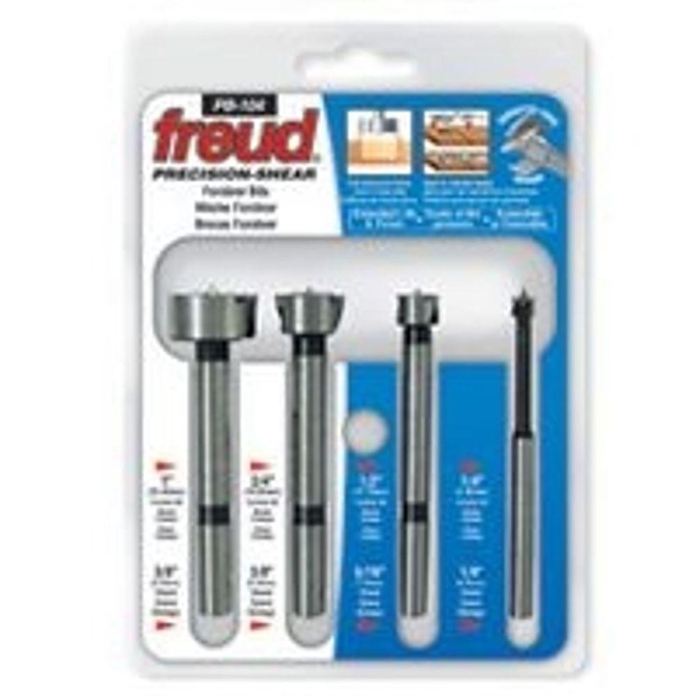 Freud 4-Piece Precision Shear Forstner Bit Set