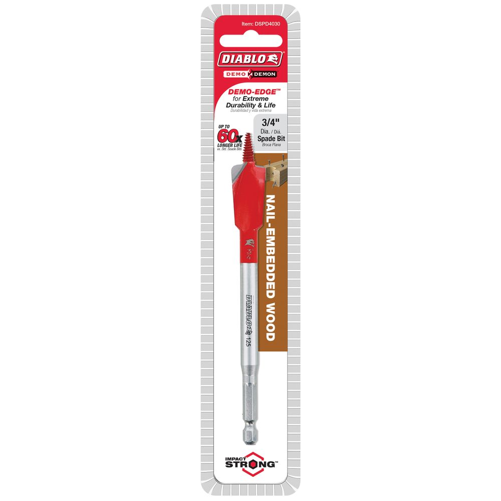 Diablo 3/4 in. x 6 in. Demo Demon Spade Bit