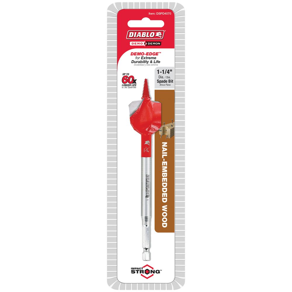 Diablo 1-1/4 in. x 6 in. Demo Demon Spade Bit