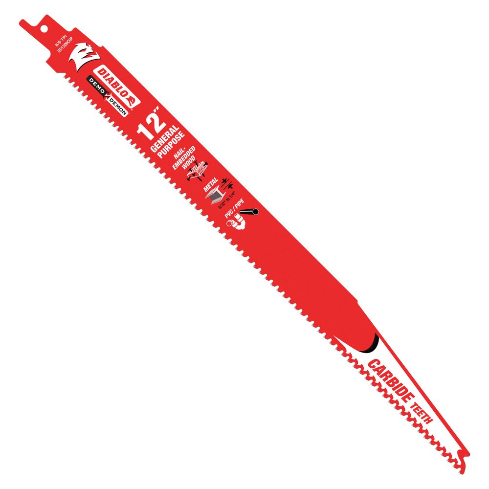 Diablo 12 in. Carbide Tipped Reciprocating Saw Blade
