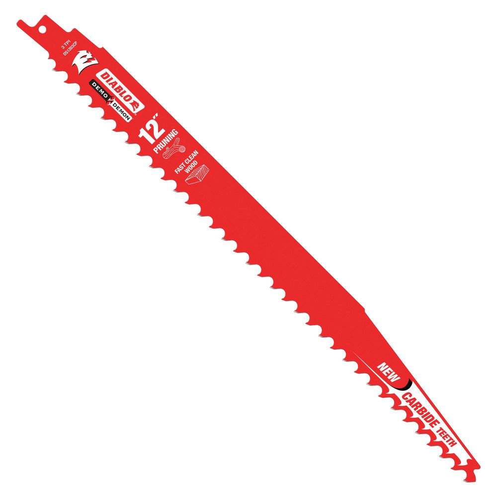 Diablo 12 in. Demo Demon Carbide Tipped Pruning Reciprocating Saw Blade