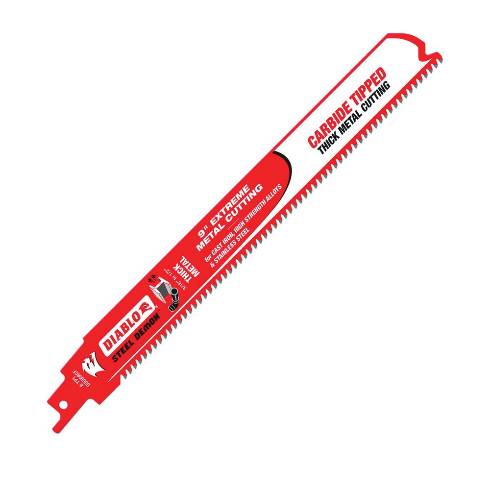 Diablo 9 in. 8 TPI Carbide Reciprocating Saw Blade