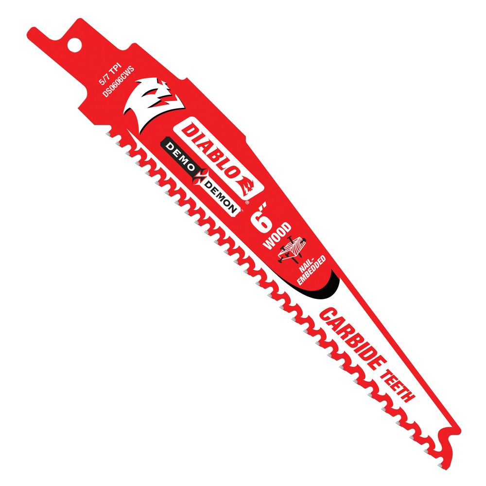 Diablo 6 in. Carbide Wood Reciprocating Saw Blade