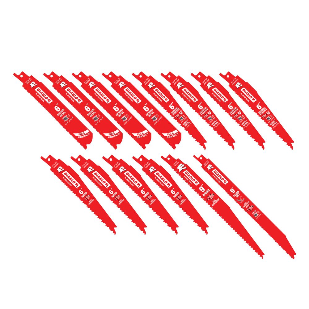 Diablo 14-Piece Steel Demon and Demo Demon Reciprocating Saw Blade Set
