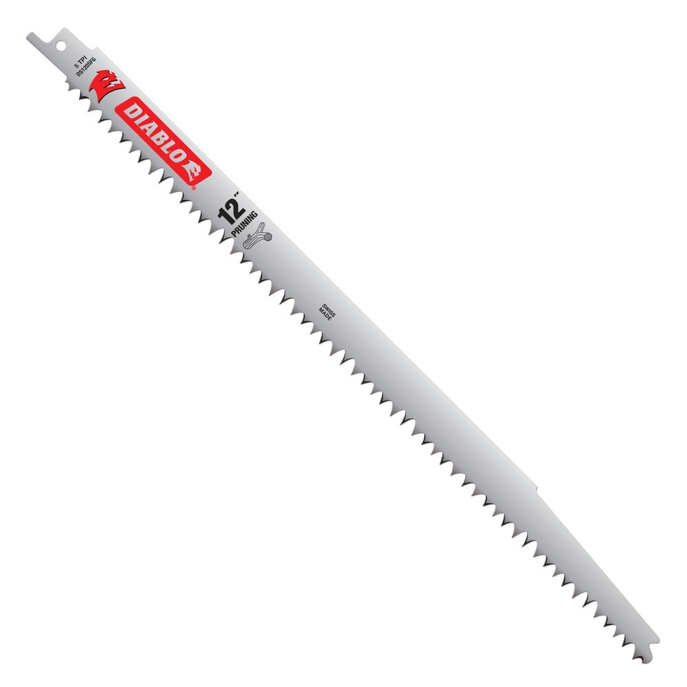 Diablo 12 in. 5 TPI Wood Pruning Reciprocating Saw Blade, 5-Pack