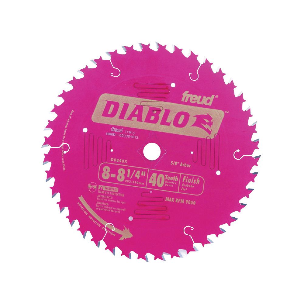 Diablo 8-1/4 in. 40-Tooth Finish Circular Saw Blade