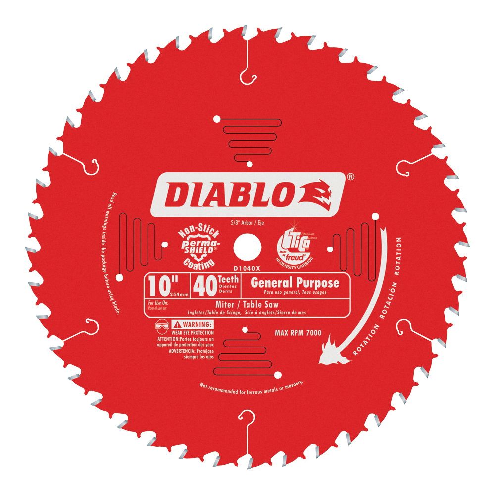 Diablo 10 in. 40-Tooth Circular Saw Blade