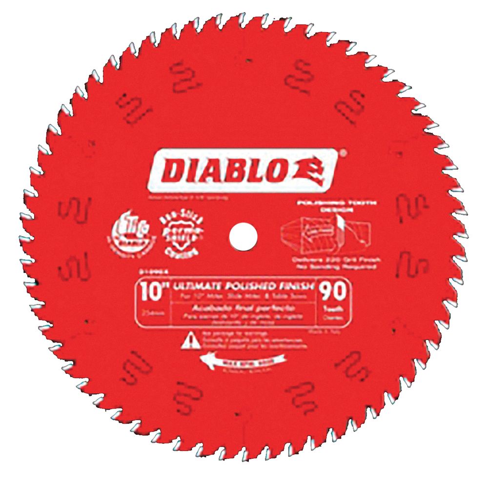 Diablo 10 in. 90-Tooth Ultra Fine Finish Circular Saw Blade