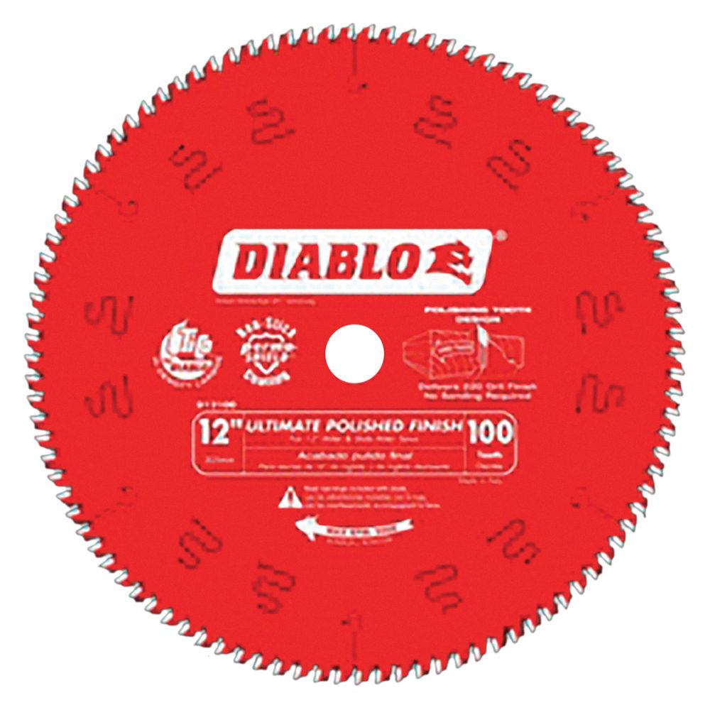 Diablo 12 in. 100 Tooth Fine Finish Circular Saw Blade