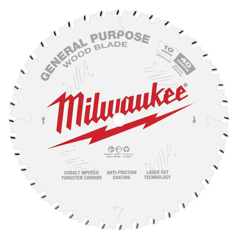 Milwaukee 12 in. 44 Tooth and 80 Tooth Wood Circular Saw Blade Set, 2-Piece
