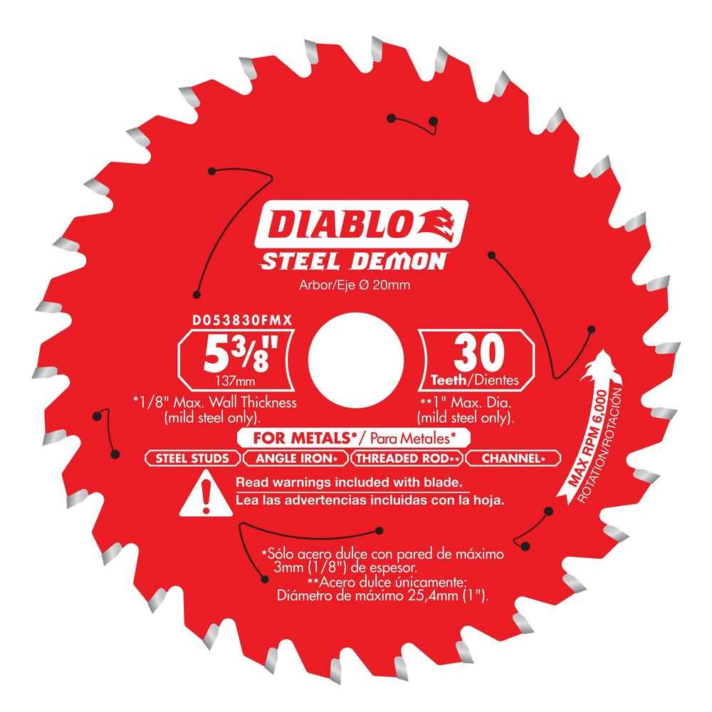 Diablo 5-3/8 in. 30 Tooth Circular Saw Blade