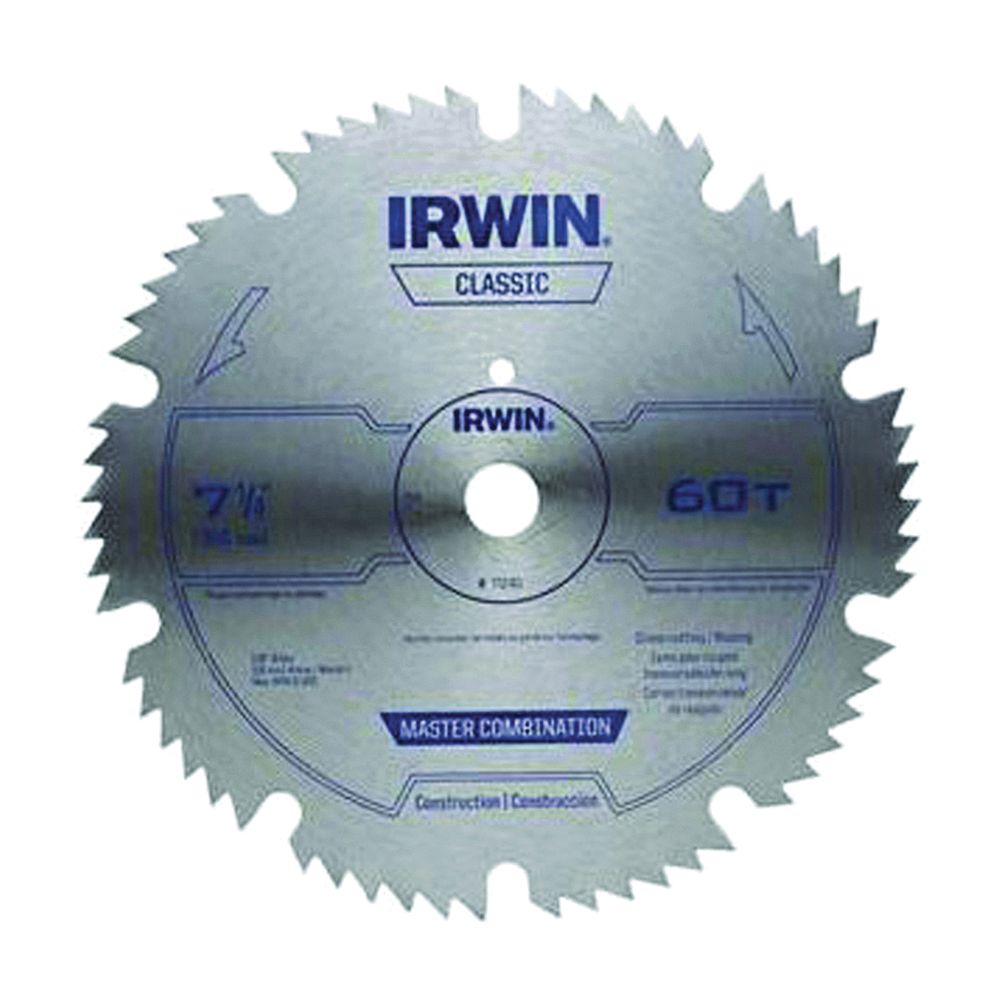Irwin 7-1/4 in. 60 Tooth Combination Circular Saw Blade