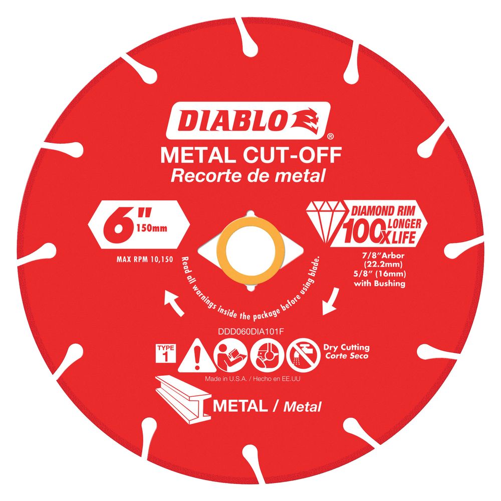 Diablo 6 in. Diamond Metal Cut-Off Blade