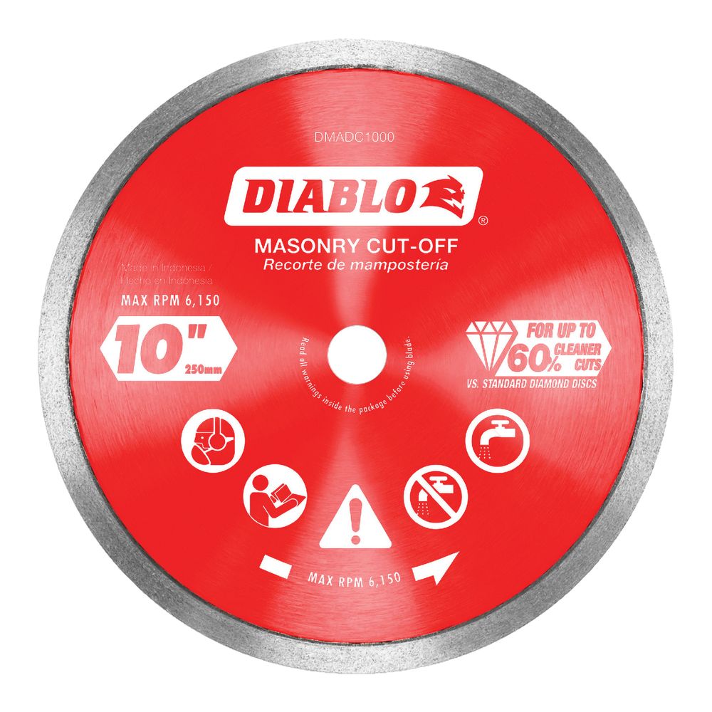 Diablo 10 in. Continuous Rim Diamond Cut-Off Blade