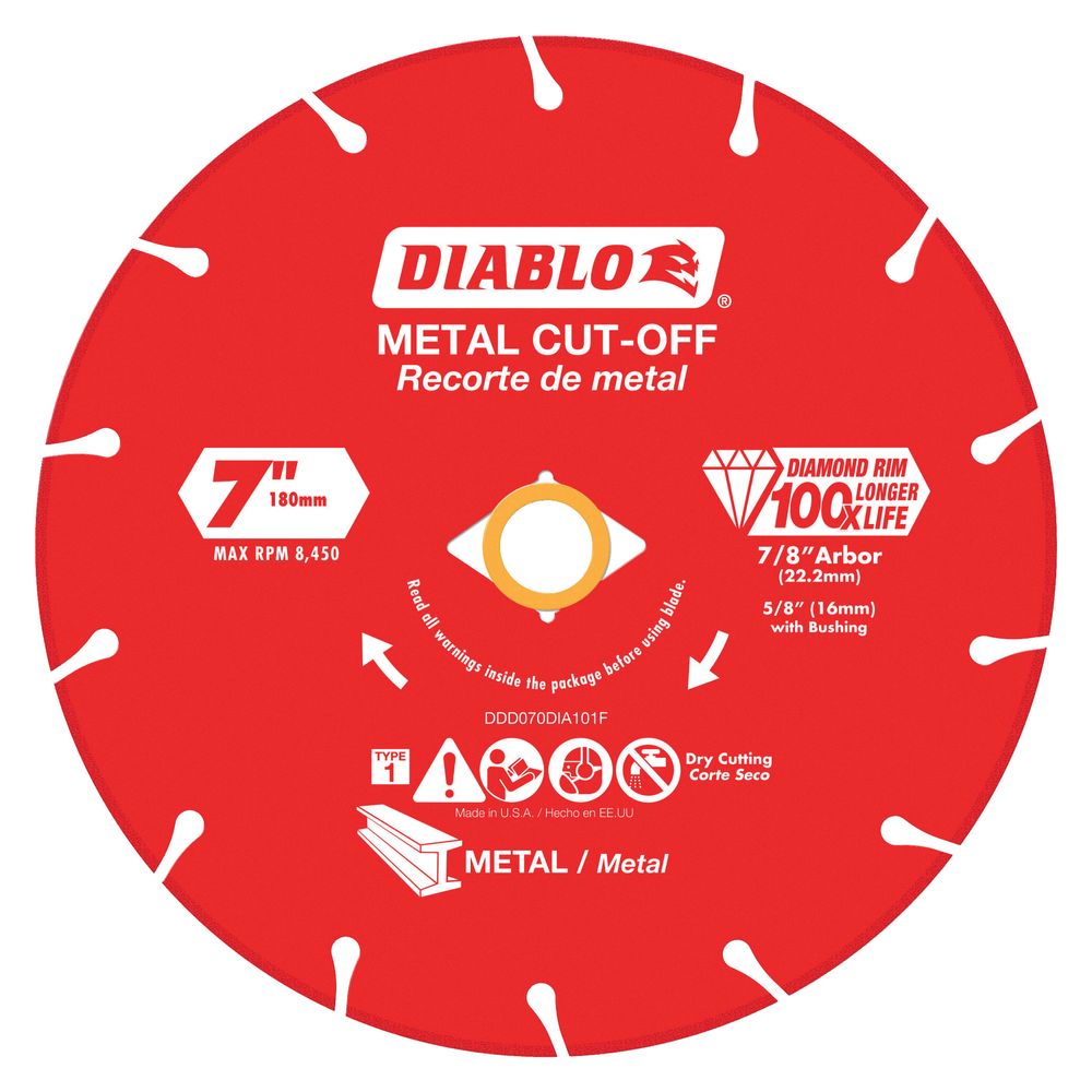 Diablo 7 in. Diamond Metal Cut-Off Blade