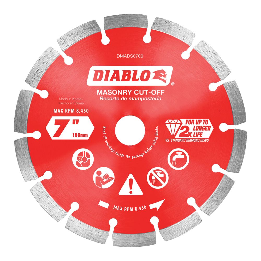 Diablo 7 in. Diamond Segmented Cut-Off Blade