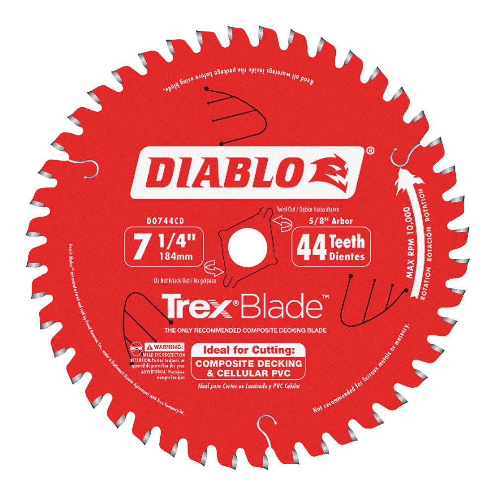Diablo 7-1/4 in. 44 Tooth Decking Circular Saw Blade