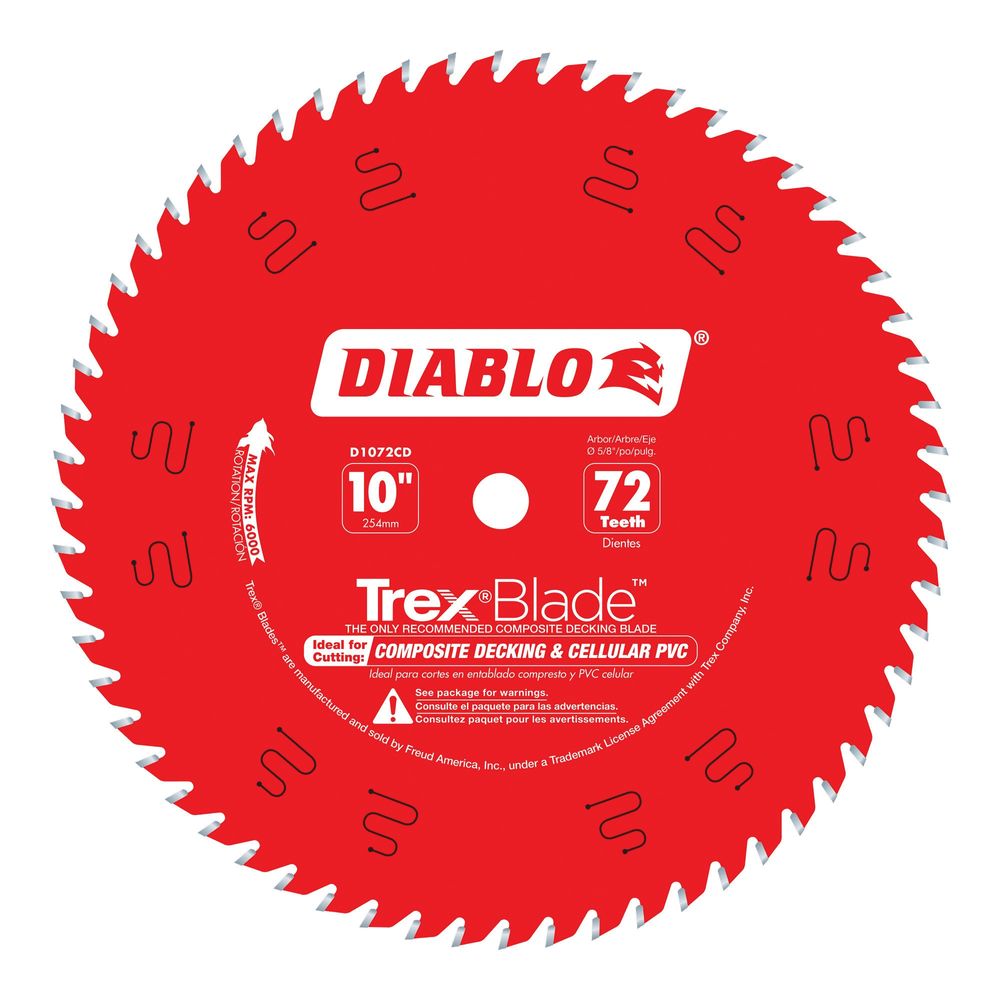Diablo 10 in. 72-Tooth Decking Circular Saw Blade