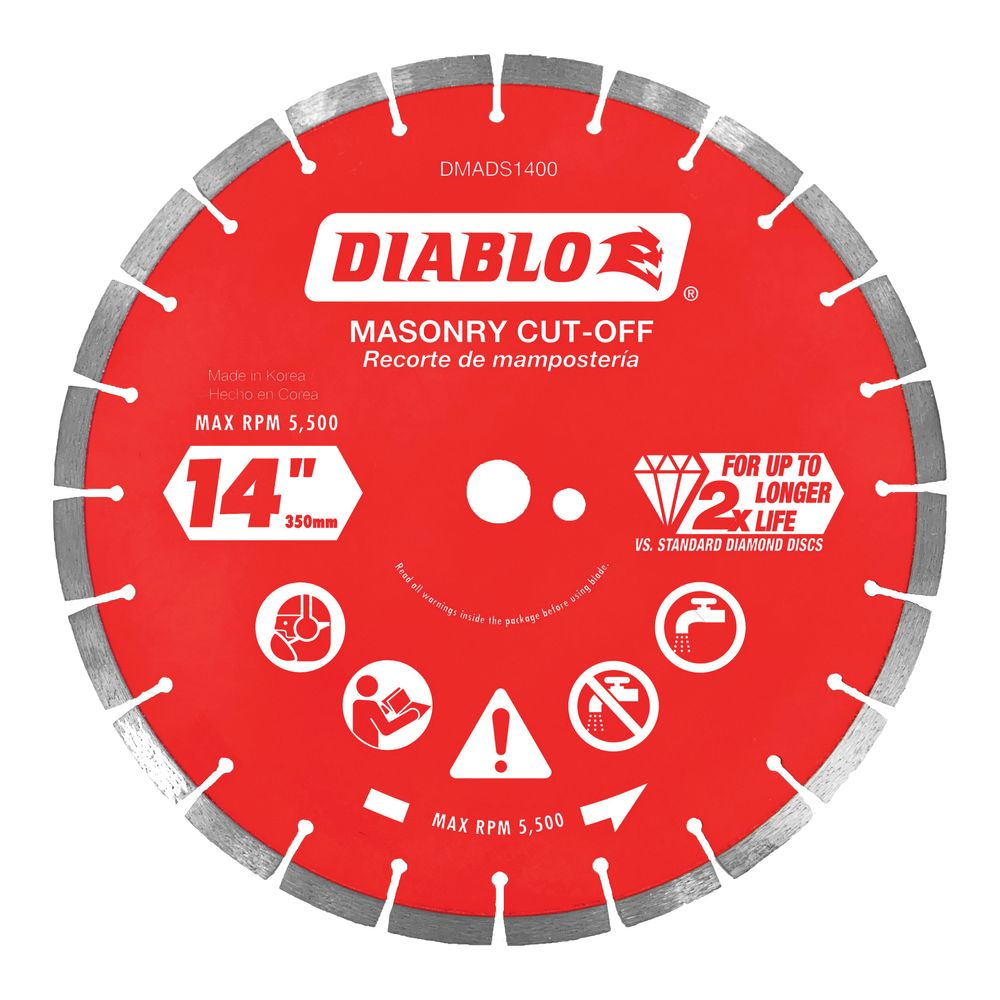 Diablo 14 in. Segmented Diamond Cut-Off Blade