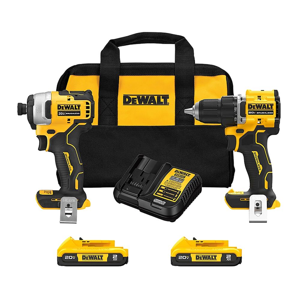 Dewalt 20V Brushless Compact Drill Driver and Impact Driver Combo Kit