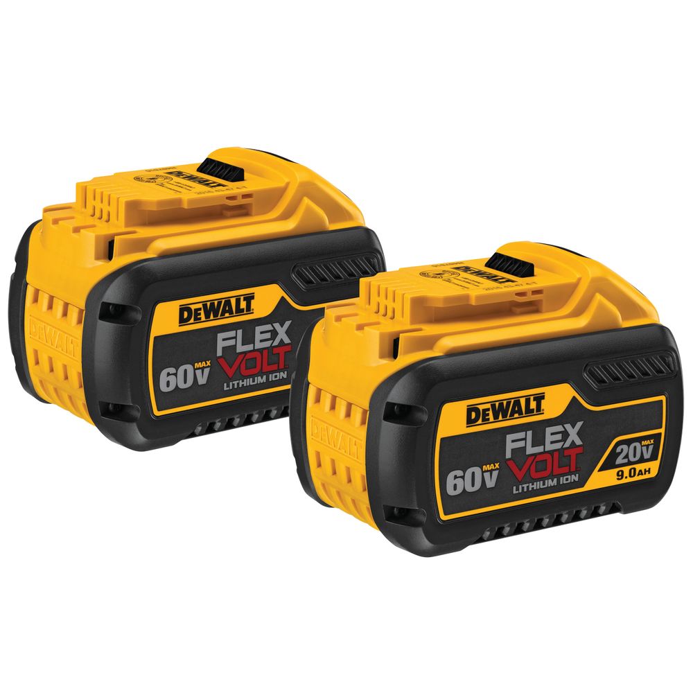 Dewalt 20/60 V MAX 9 Ah Rechargeable Battery Pack, 2-Pack