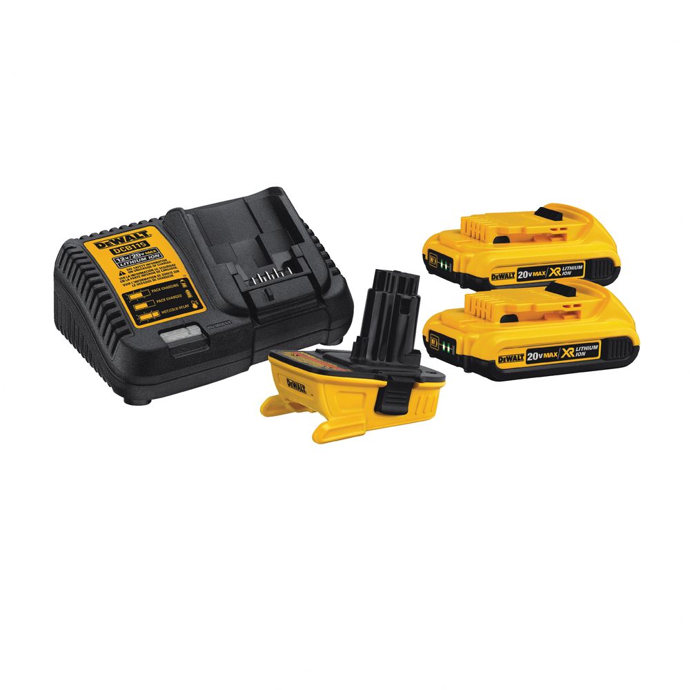 DEWALT 18V to 20V Battery Adapter Kit with Charger
